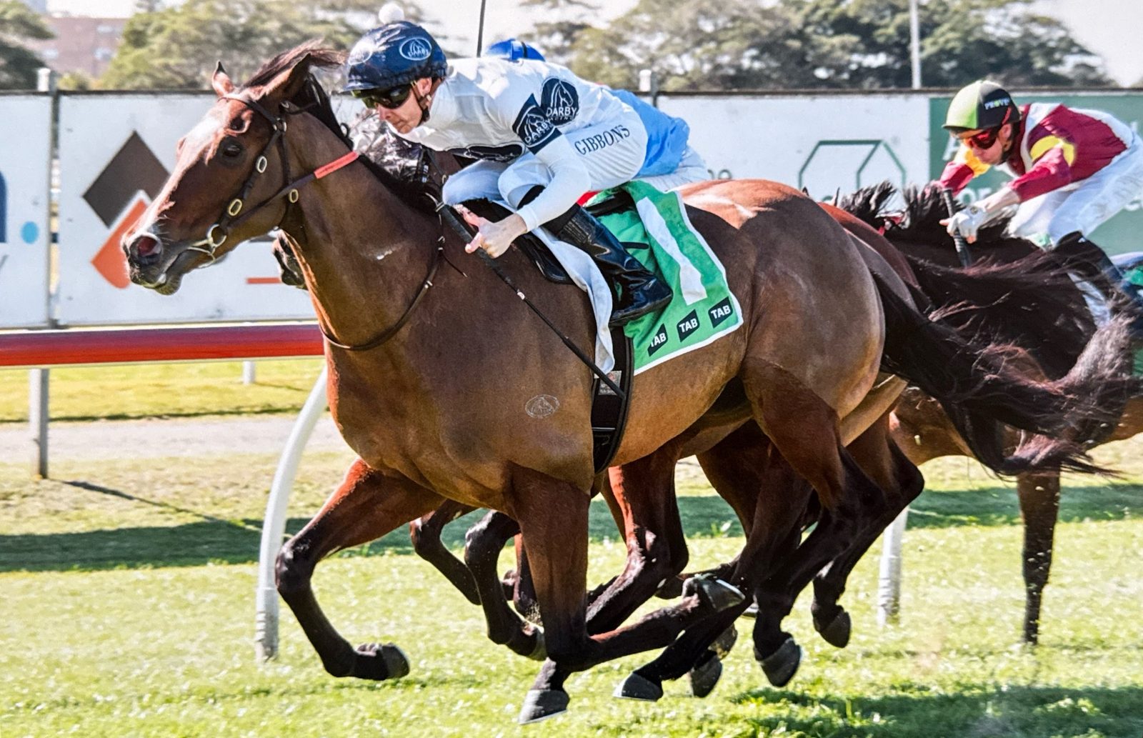 Appeared driving to the line at Newcastle under Dylan Gibbons