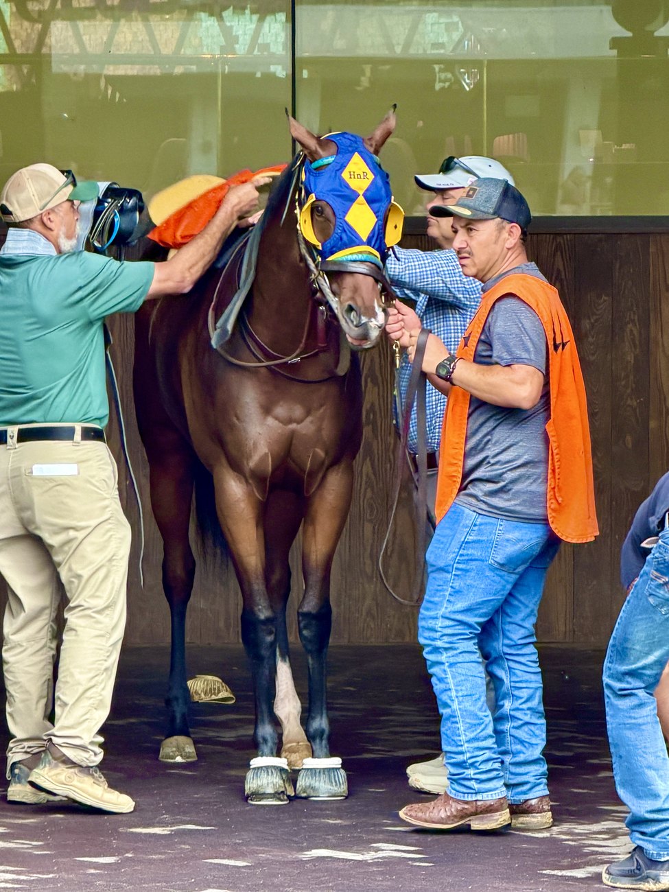 Pre-race at Churchill Downs